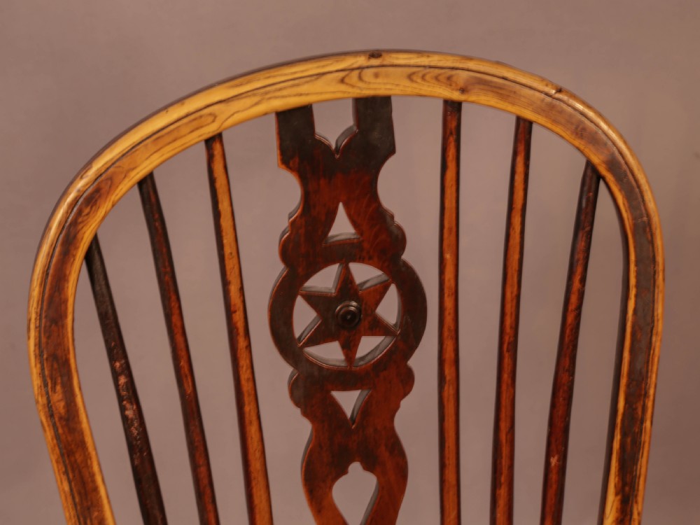 A Set of 6 Kitchen Windsor Chairs Ash and Elm Thames Valley View X