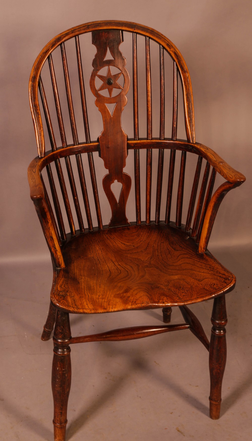 A Set of 6 Kitchen Windsor Chairs Ash and Elm Thames Valley View XII