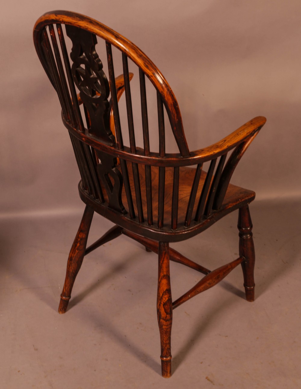 A Set of 6 Kitchen Windsor Chairs Ash and Elm Thames Valley View XIV