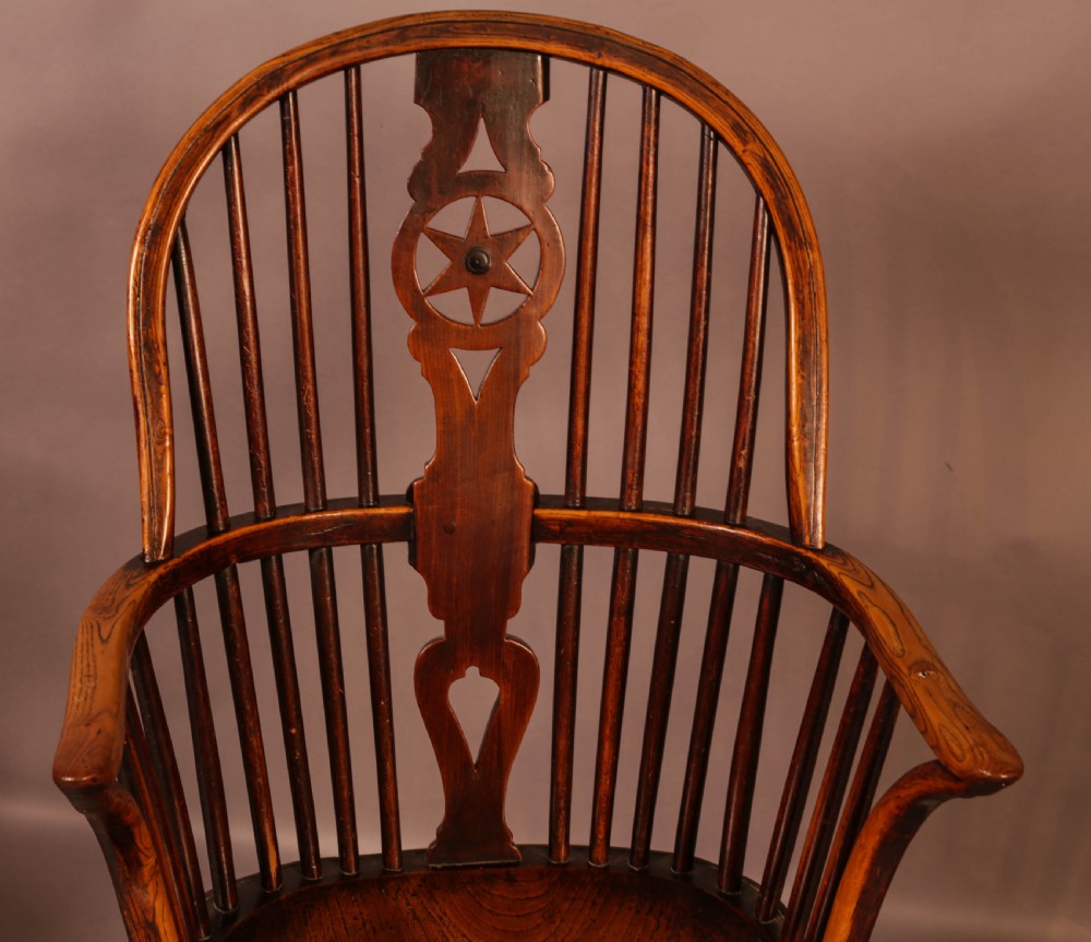 A Set of 6 Kitchen Windsor Chairs Ash and Elm Thames Valley View XV