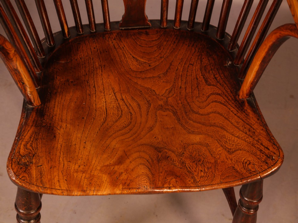 A Set of 6 Kitchen Windsor Chairs Ash and Elm Thames Valley View XVI