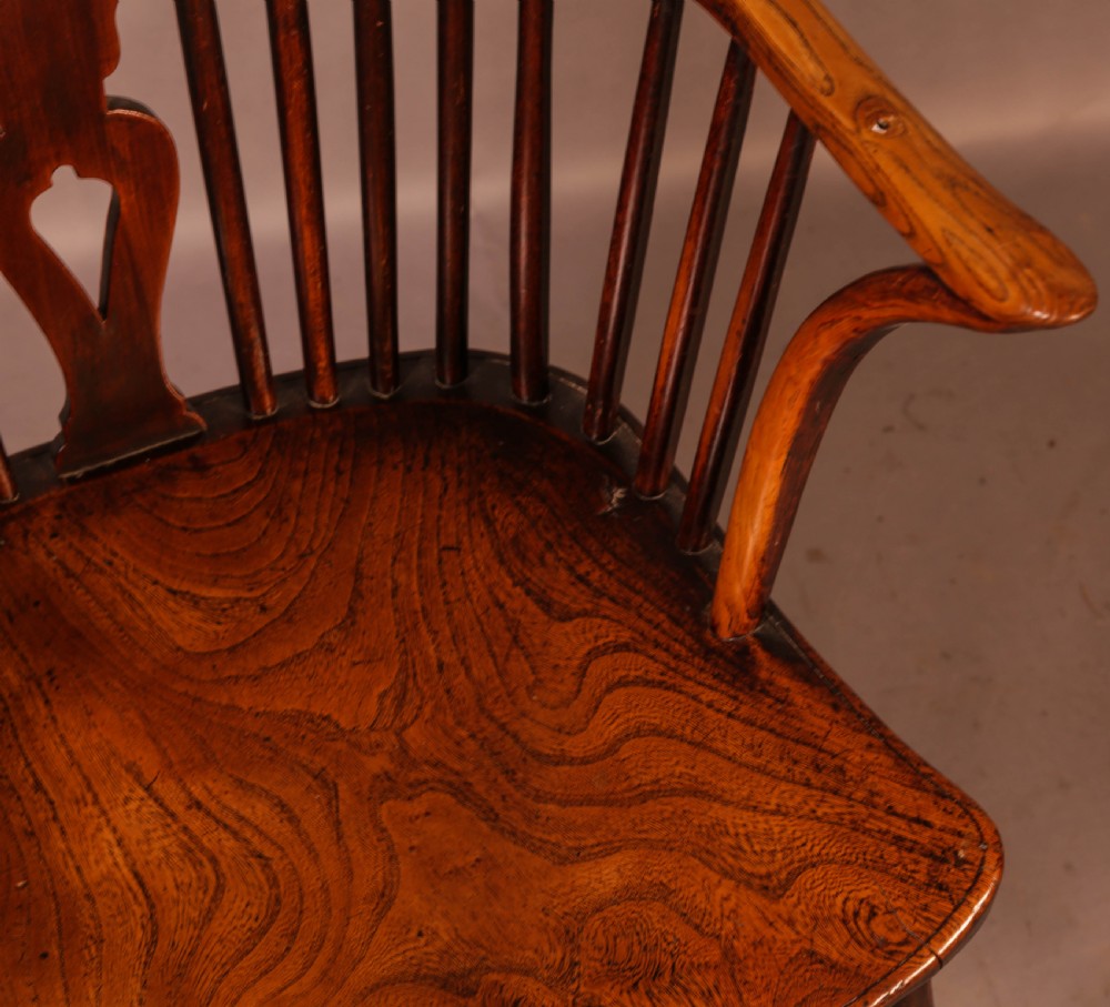 A Set of 6 Kitchen Windsor Chairs Ash and Elm Thames Valley View XVII