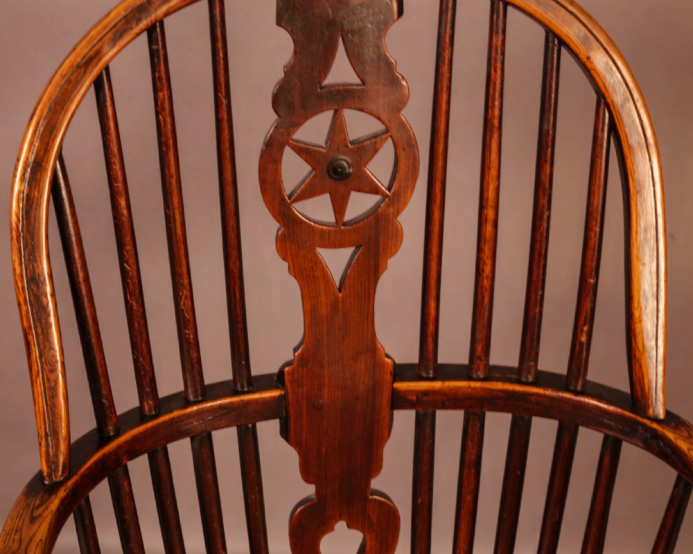 A Set of 6 Kitchen Windsor Chairs Ash and Elm Thames Valley View XVIII