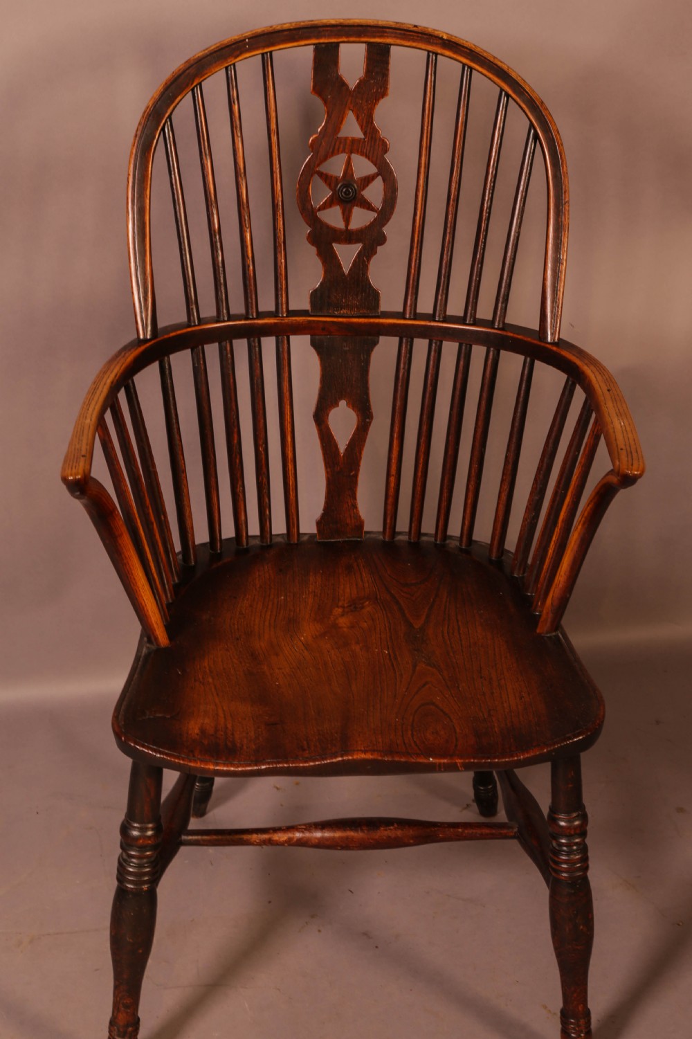 A Set of 6 Kitchen Windsor Chairs Ash and Elm Thames Valley View XIX