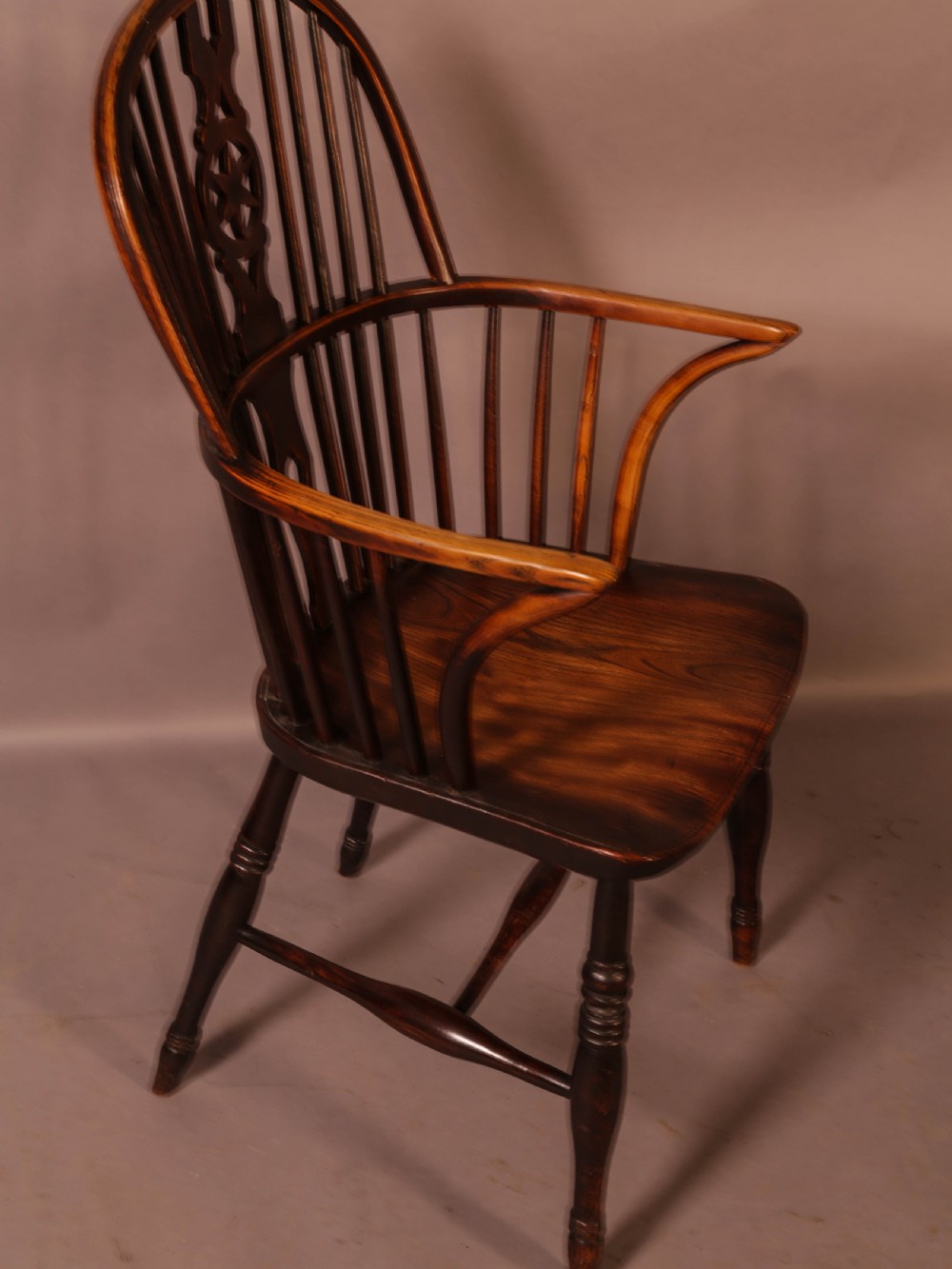 A Set of 6 Kitchen Windsor Chairs Ash and Elm Thames Valley View XX