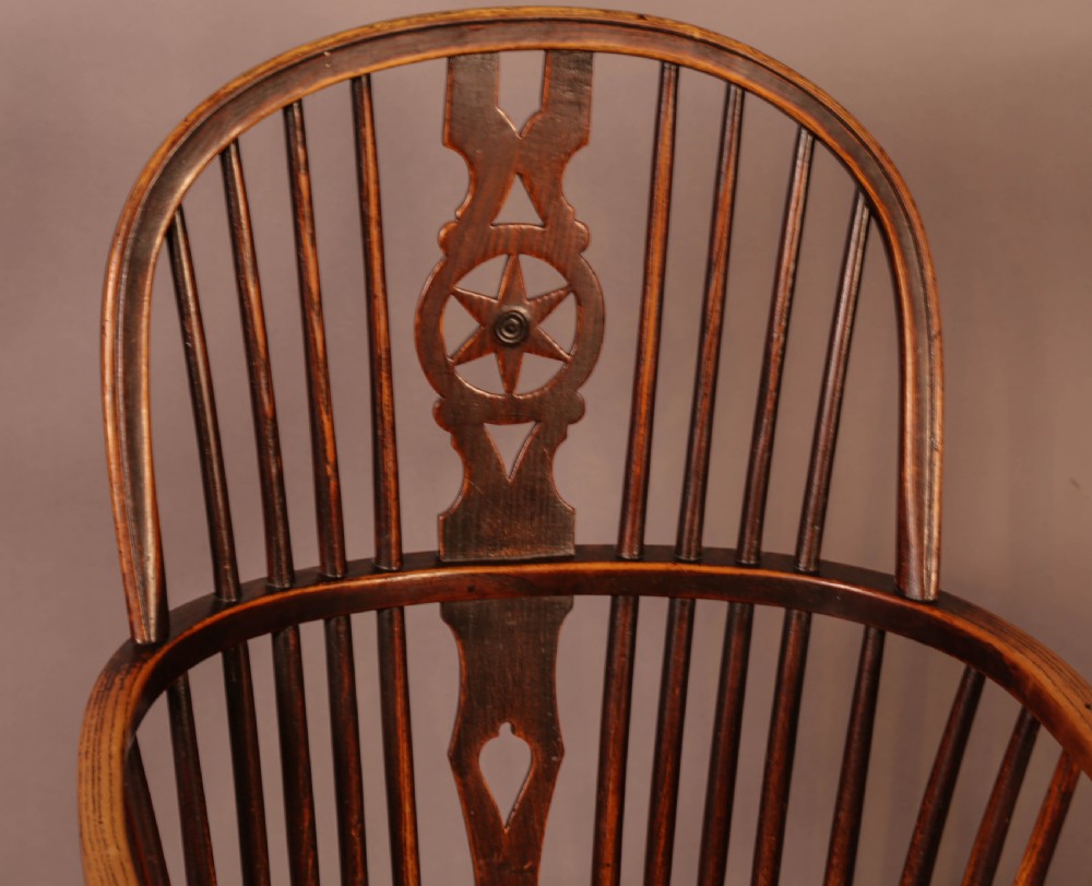 A Set of 6 Kitchen Windsor Chairs Ash and Elm Thames Valley View XXI