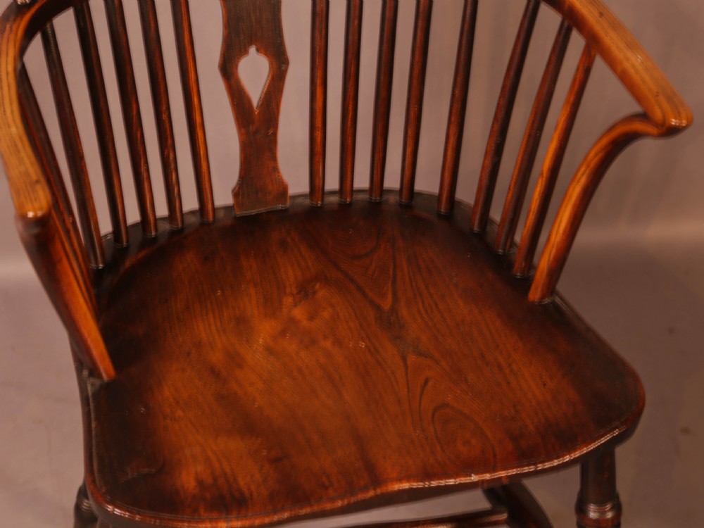 A Set of 6 Kitchen Windsor Chairs Ash and Elm Thames Valley View XXII
