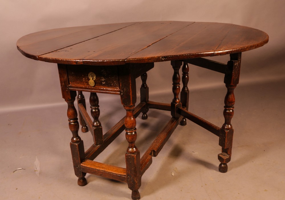 A 17th Century Gate Leg Dining Table c 1680 View II