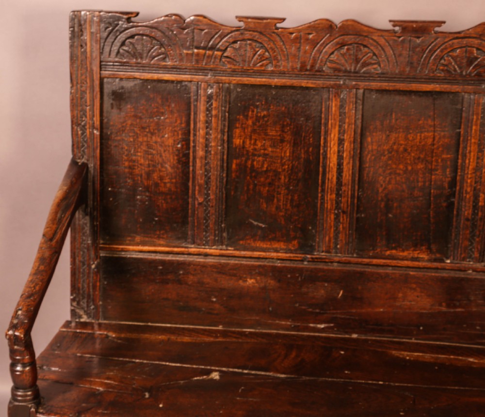 A 17th century Oak Settle View III