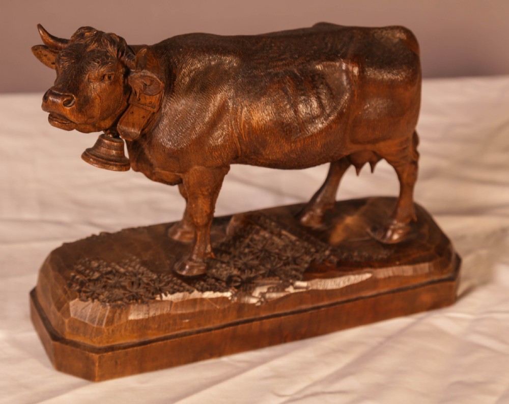 Best Quality Carved Black Forest Cow View II