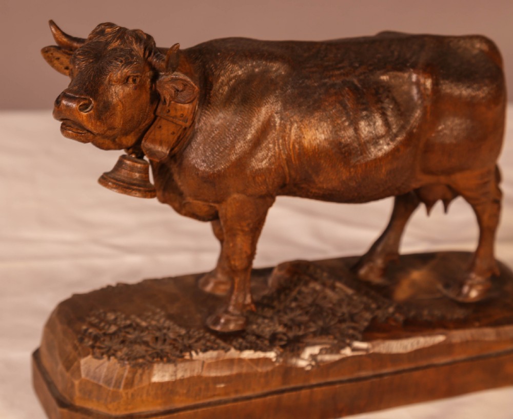 Best Quality Carved Black Forest Cow View IV