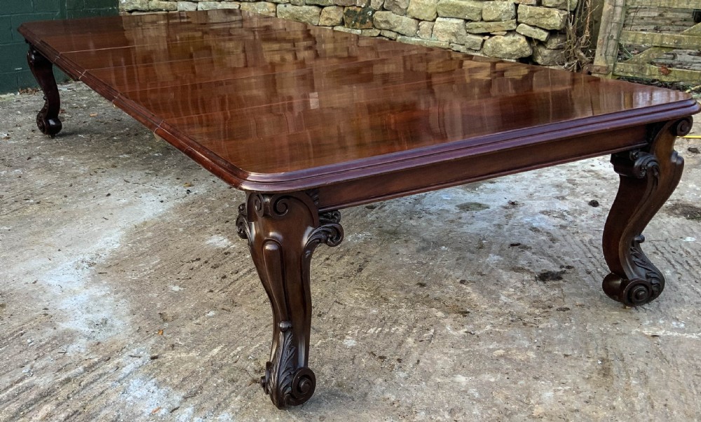 Very Large Victorian Extending Dining Table in Mahogany View II