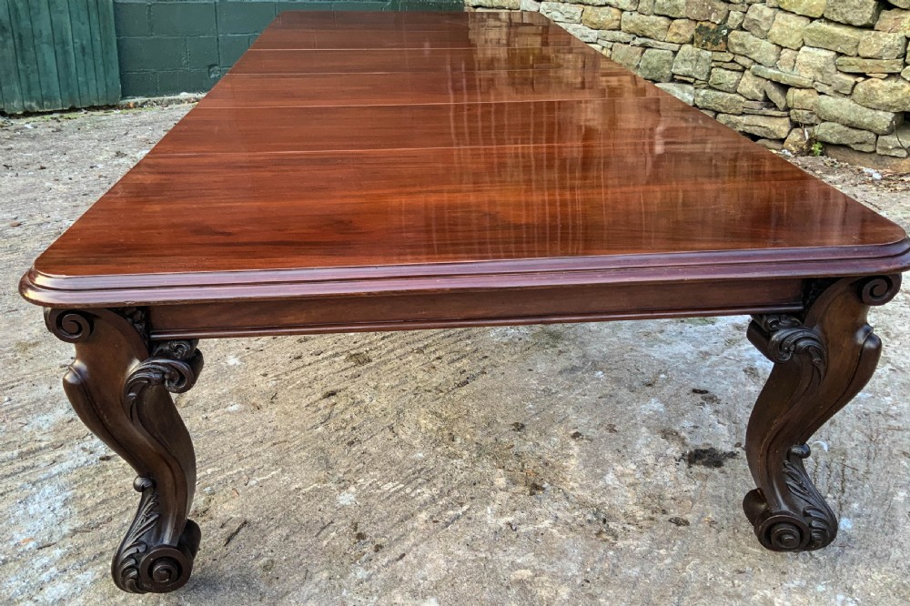 Very Large Victorian Extending Dining Table in Mahogany View V