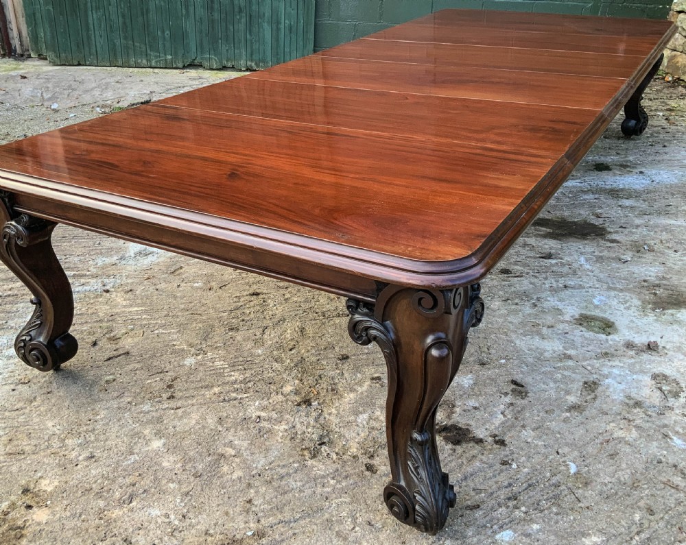 Very Large Victorian Extending Dining Table in Mahogany View VII