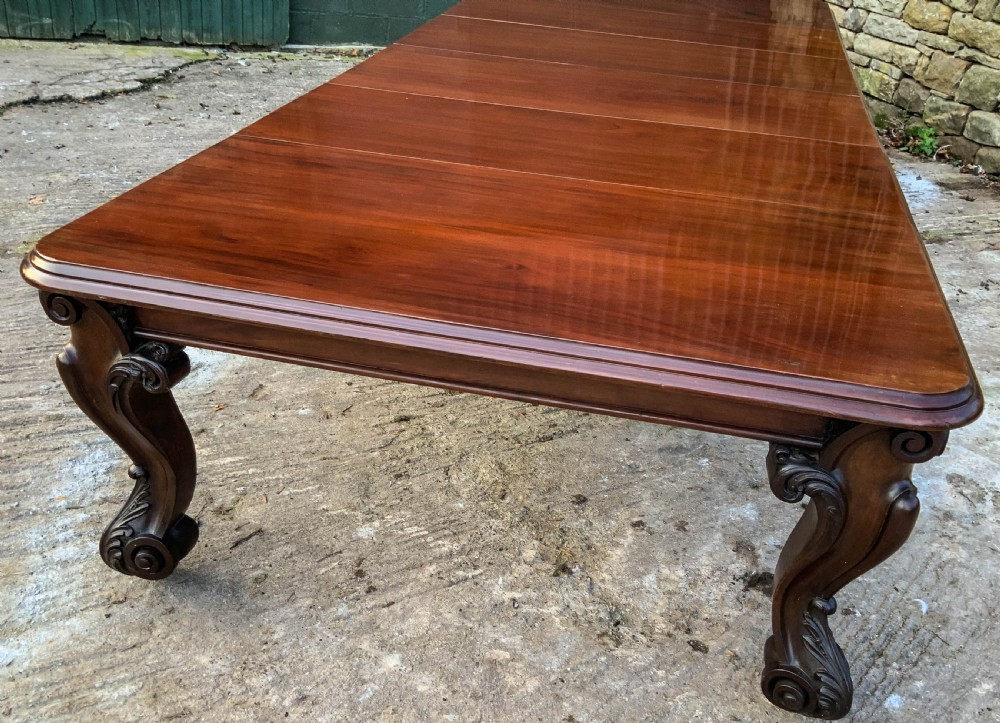 Very Large Victorian Extending Dining Table in Mahogany View VIII