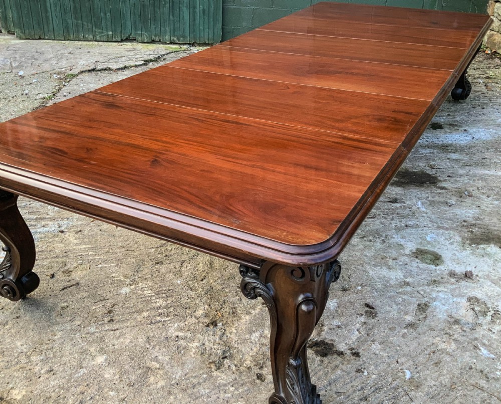 Very Large Victorian Extending Dining Table in Mahogany View IX