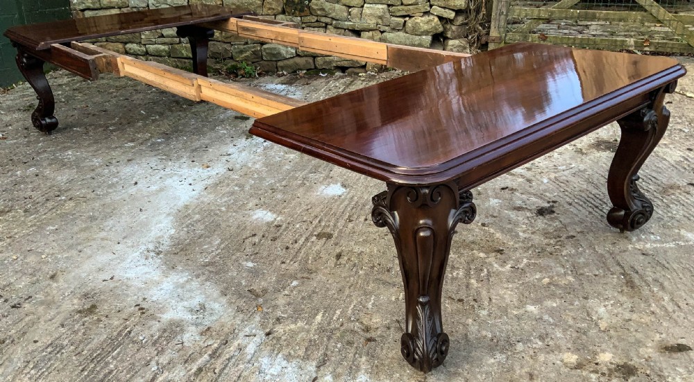 Very Large Victorian Extending Dining Table in Mahogany View XI