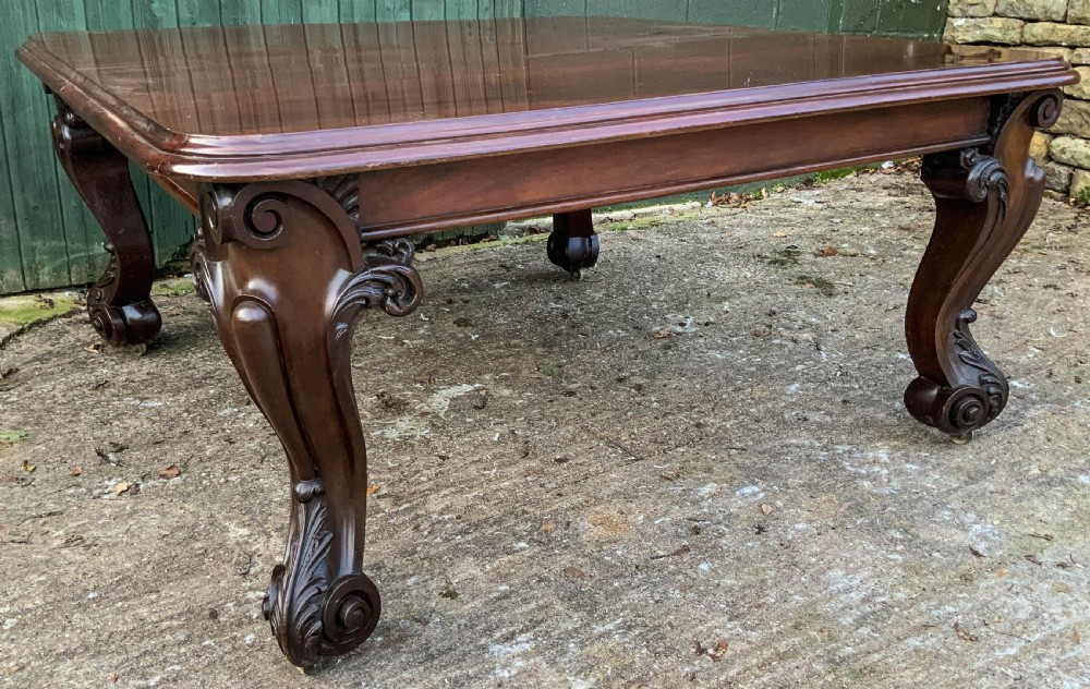 Very Large Victorian Extending Dining Table in Mahogany View XII