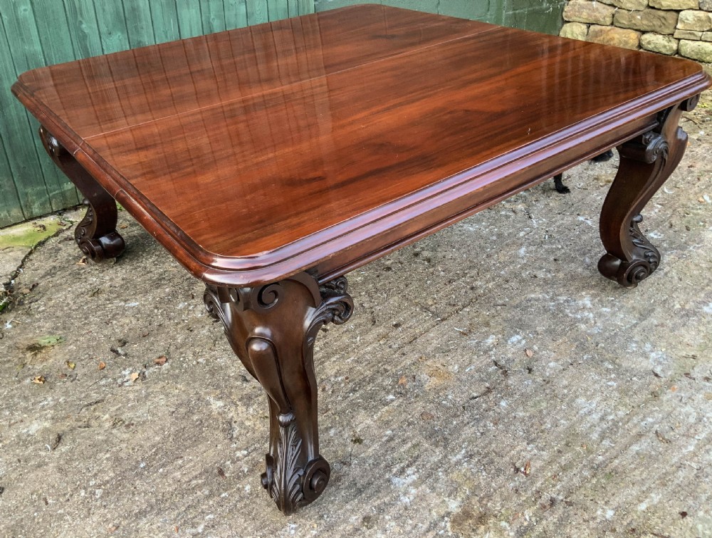 Very Large Victorian Extending Dining Table in Mahogany View XIII