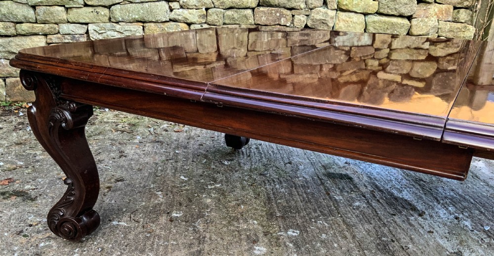 Very Large Victorian Extending Dining Table in Mahogany View XVII