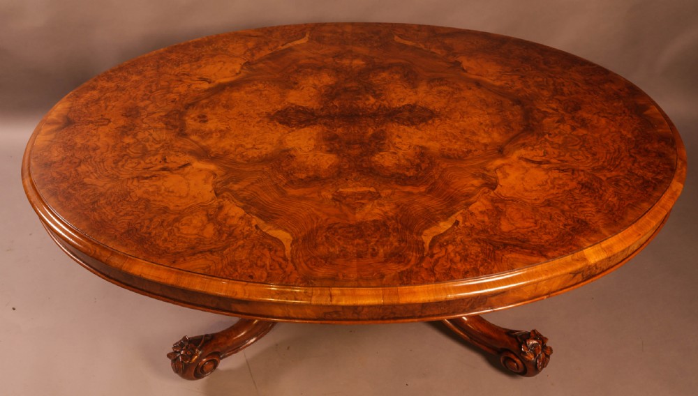 A Victorian Burr Walnut Coffee Table