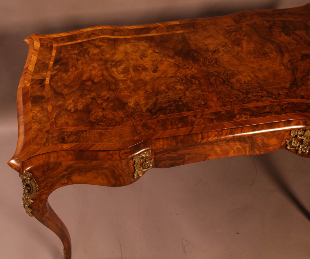 A Superb French Centre Table in Burr Walnut View VII