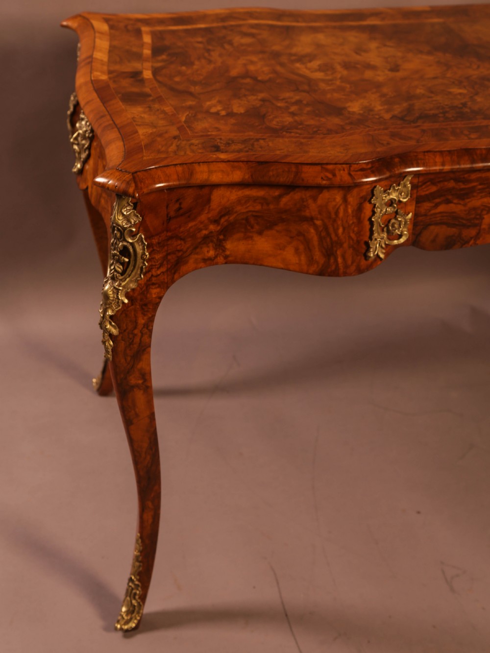 A Superb French Centre Table in Burr Walnut View IX