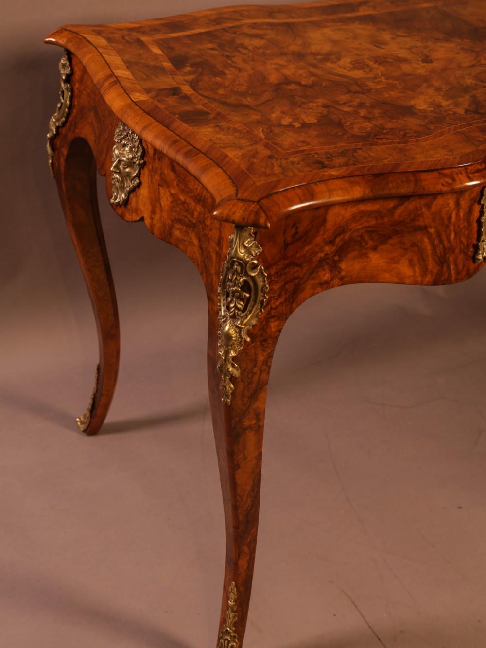 A Superb French Centre Table in Burr Walnut View X