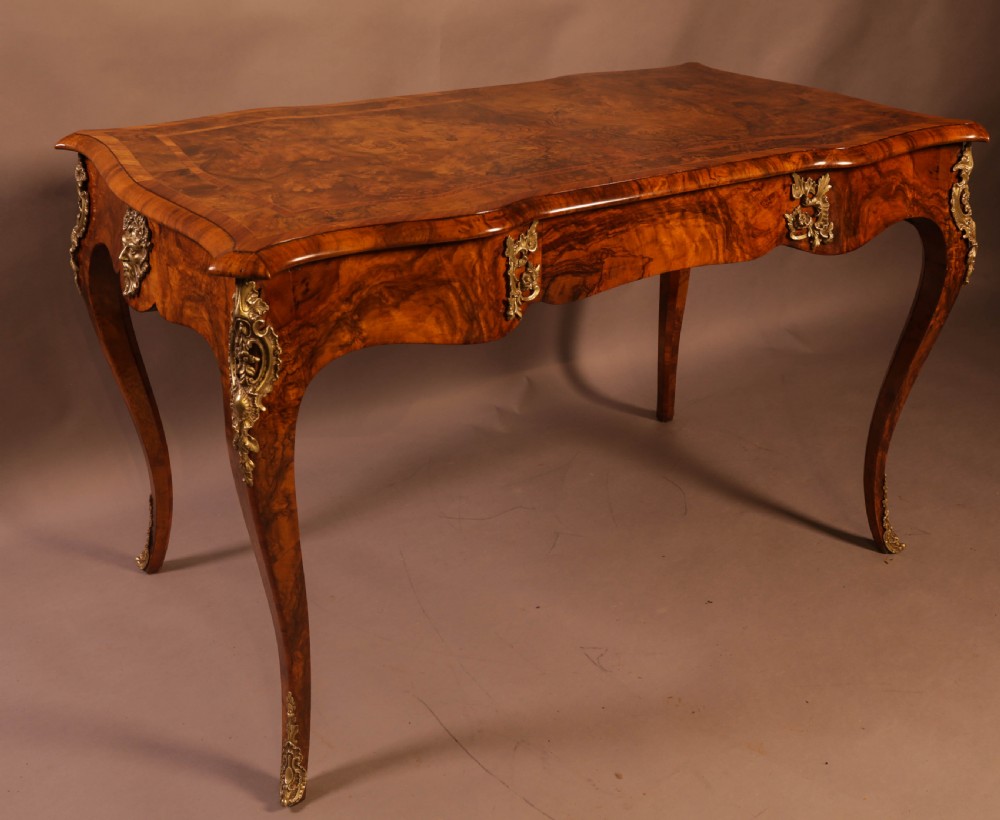 A Superb French Centre Table in Burr Walnut View XI