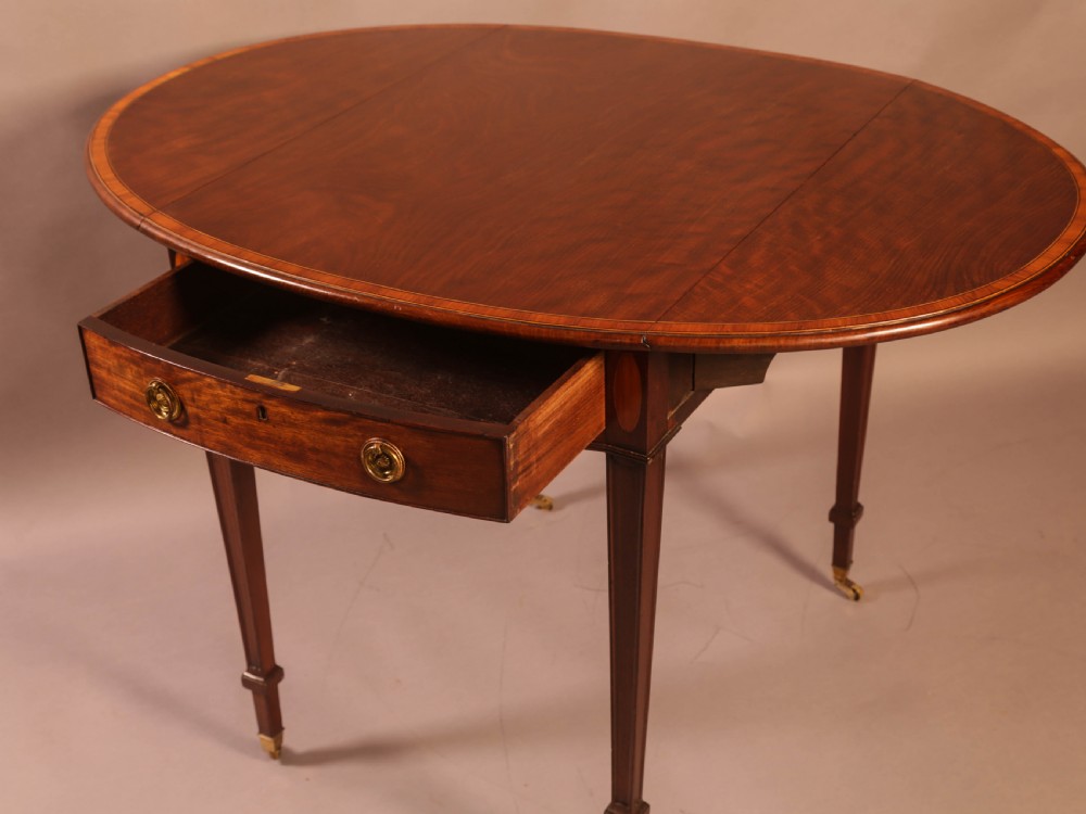 Georgian Mahogany Pembroke Table Superb View VIII