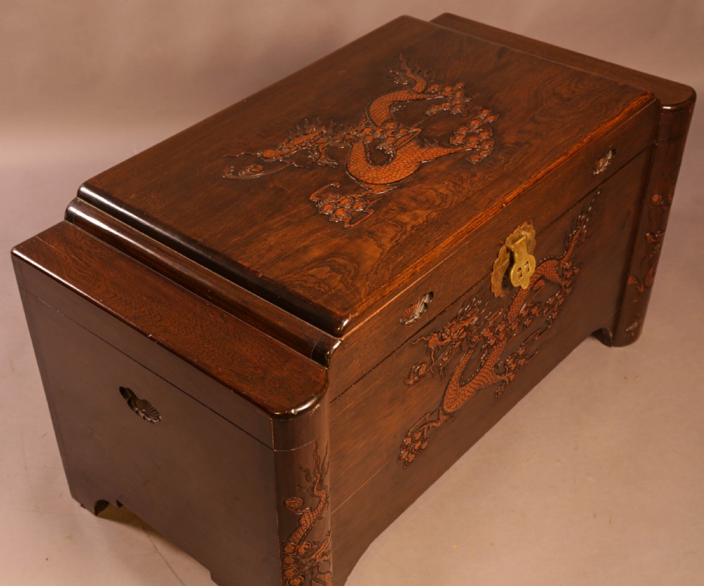 A Japanese Camphor Wood Blanket Box View II