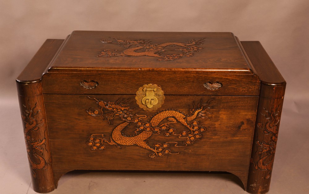 A Japanese Camphor Wood Blanket Box View IV