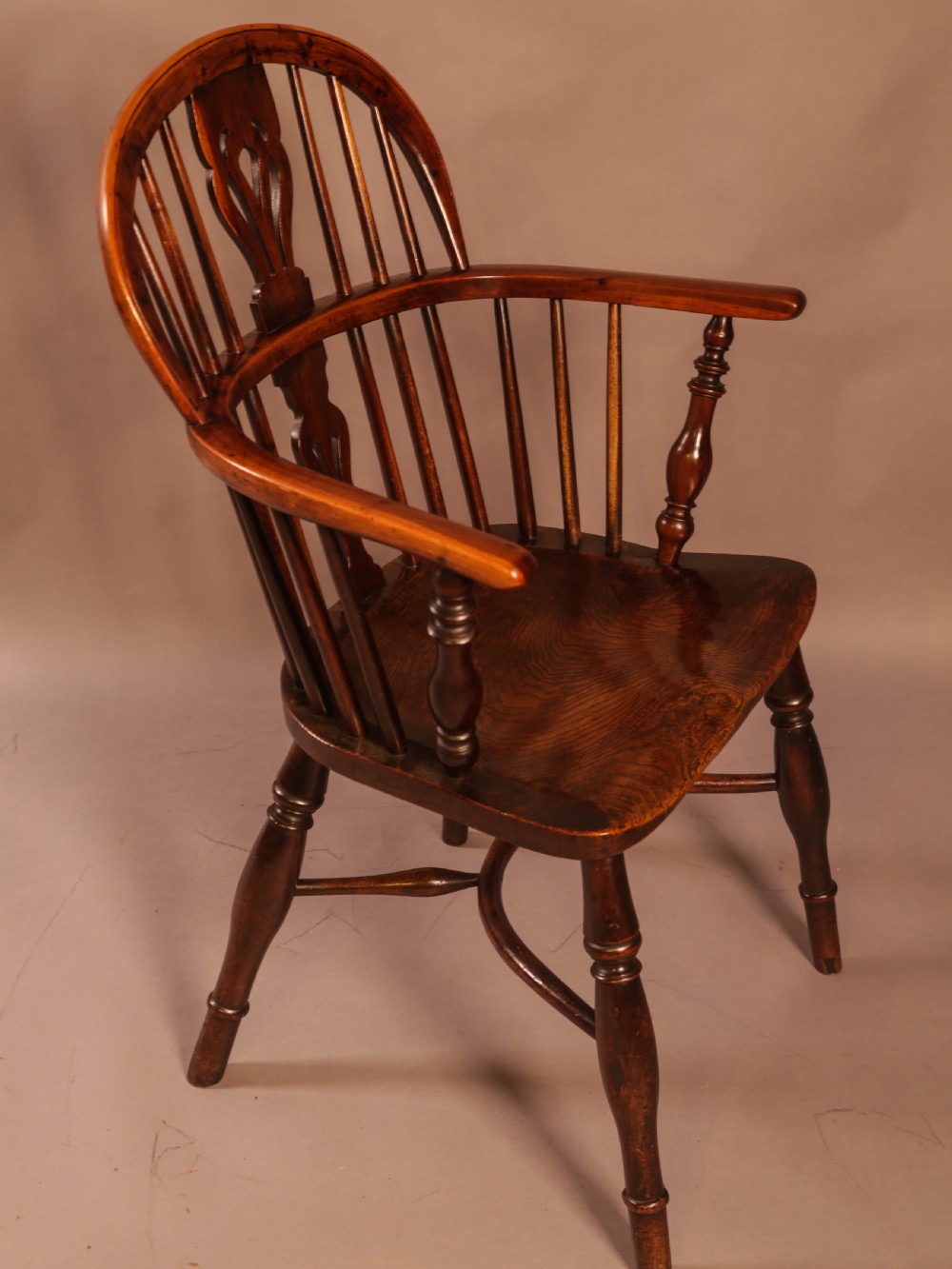 A Good Yew Wood Windsor Chair Rockley Maker