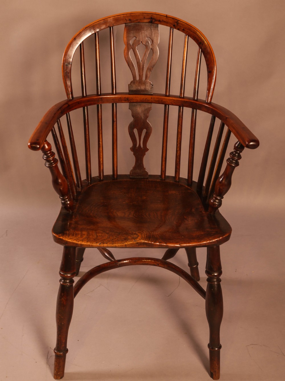A Good Yew Wood Windsor Chair Rockley Maker View II