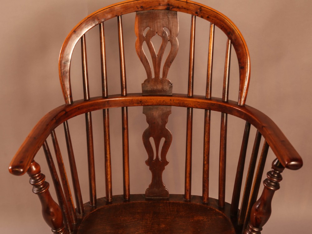 A Good Yew Wood Windsor Chair Rockley Maker View IV