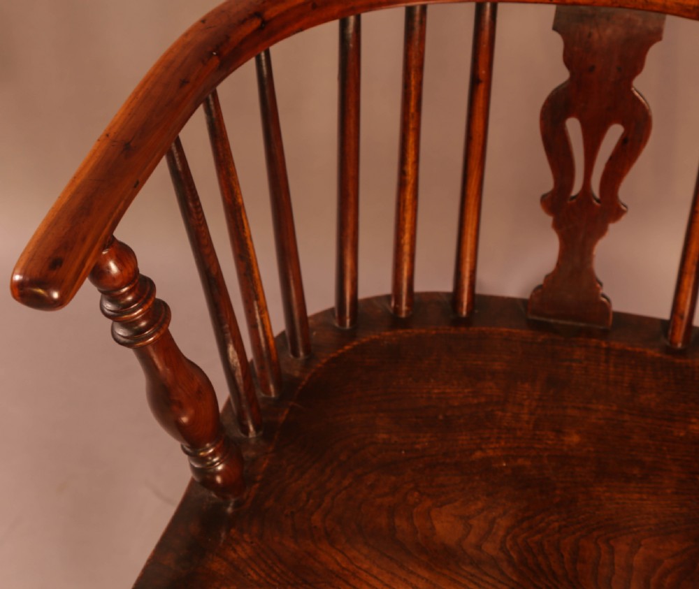 A Good Yew Wood Windsor Chair Rockley Maker View V