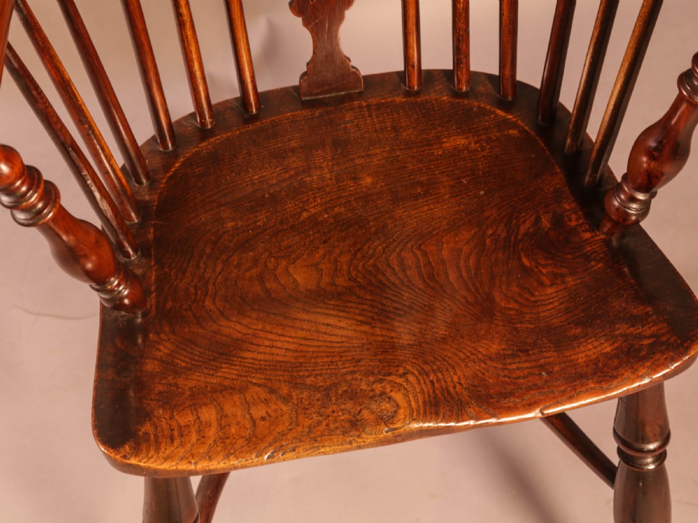 A Good Yew Wood Windsor Chair Rockley Maker View VIII