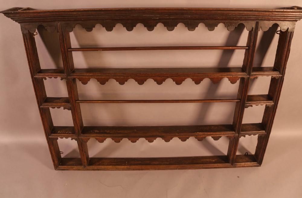 A Georgian Oak Plate Rack View II