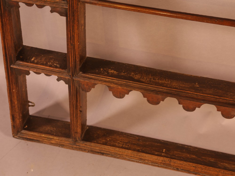 A Georgian Oak Plate Rack View III