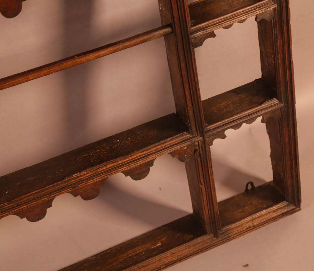 A Georgian Oak Plate Rack View IV