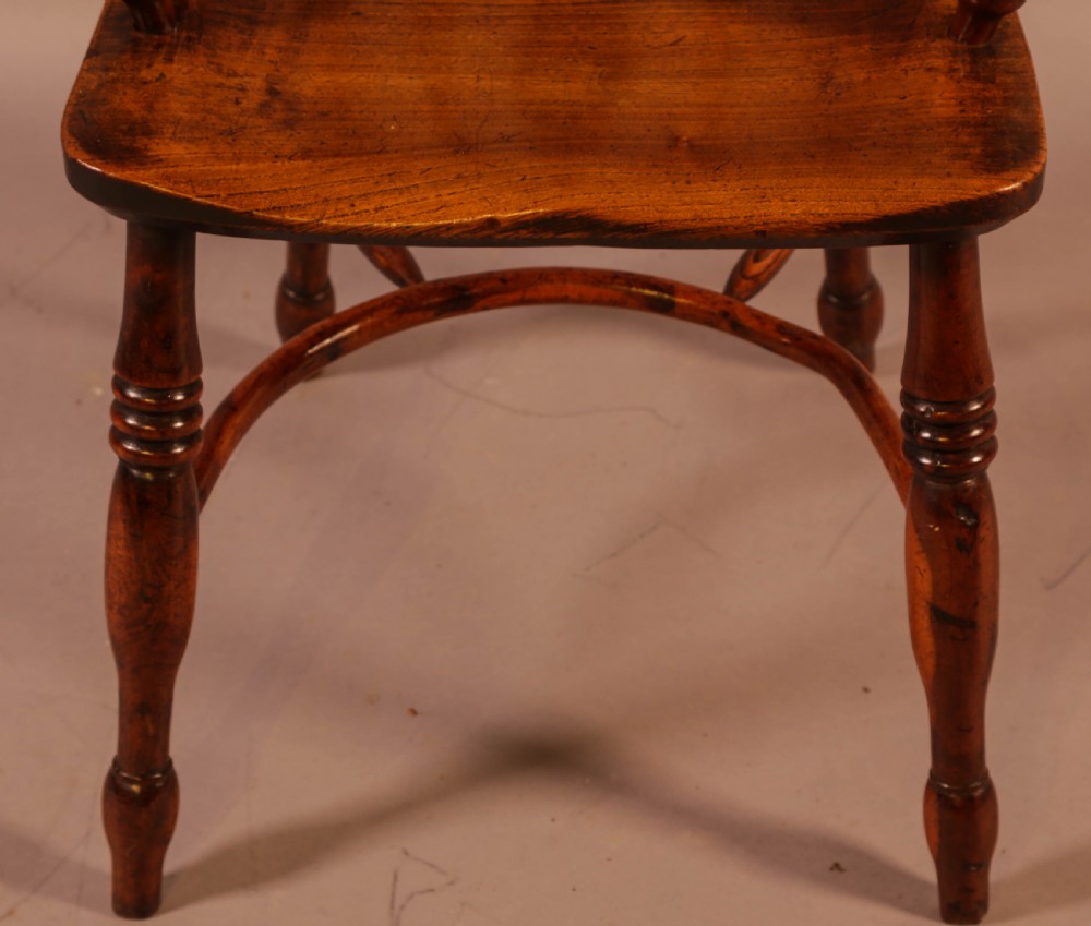 A Yew Wood Low Back Windsor Chair Rockley Maker View IV