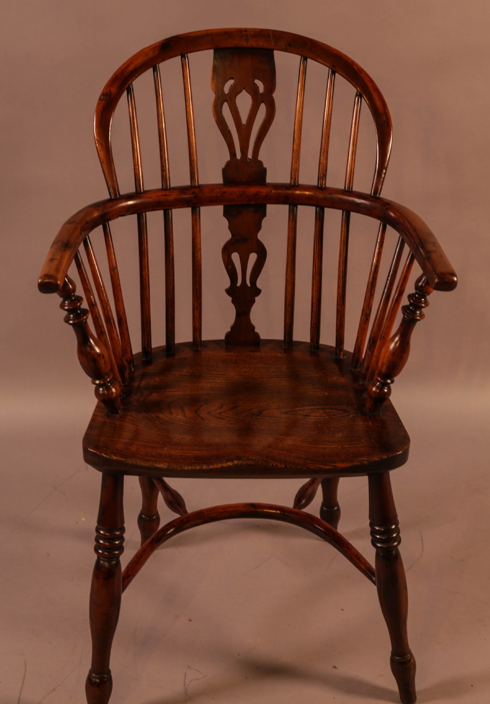 A Yew Wood Windsor Chair Rockley c 1840 View II