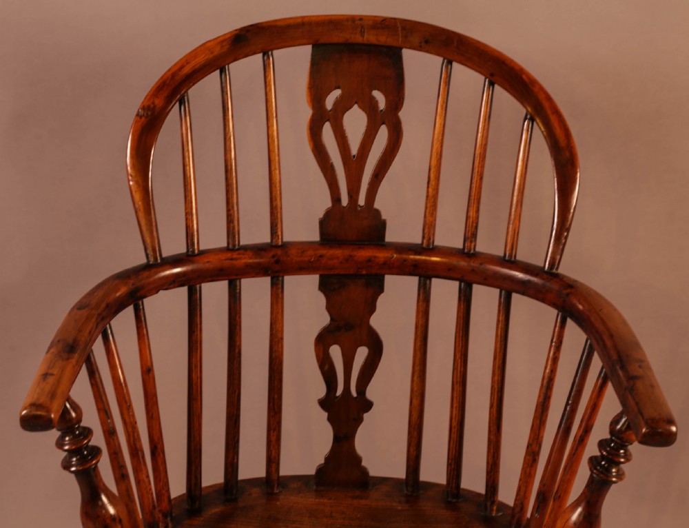 A Yew Wood Windsor Chair Rockley c 1840 View VI