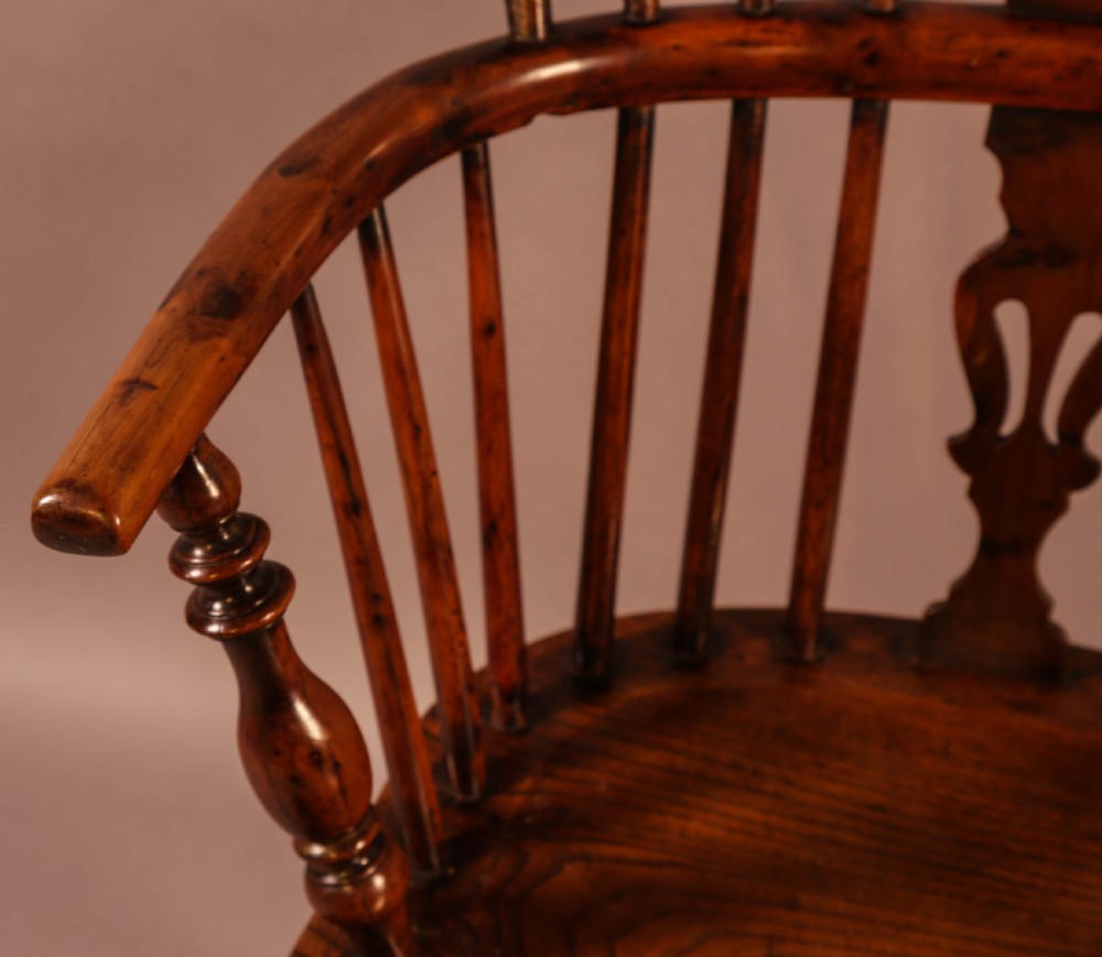 A Yew Wood Windsor Chair Rockley c 1840 View VII