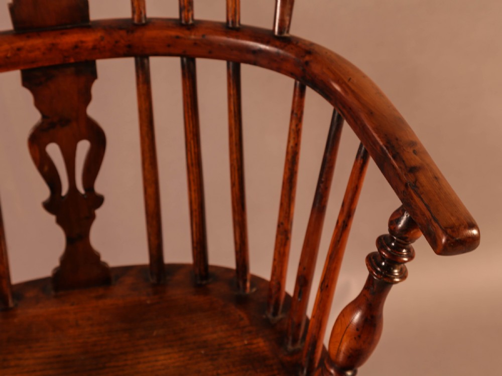 A Yew Wood Windsor Chair Rockley c 1840 View VIII