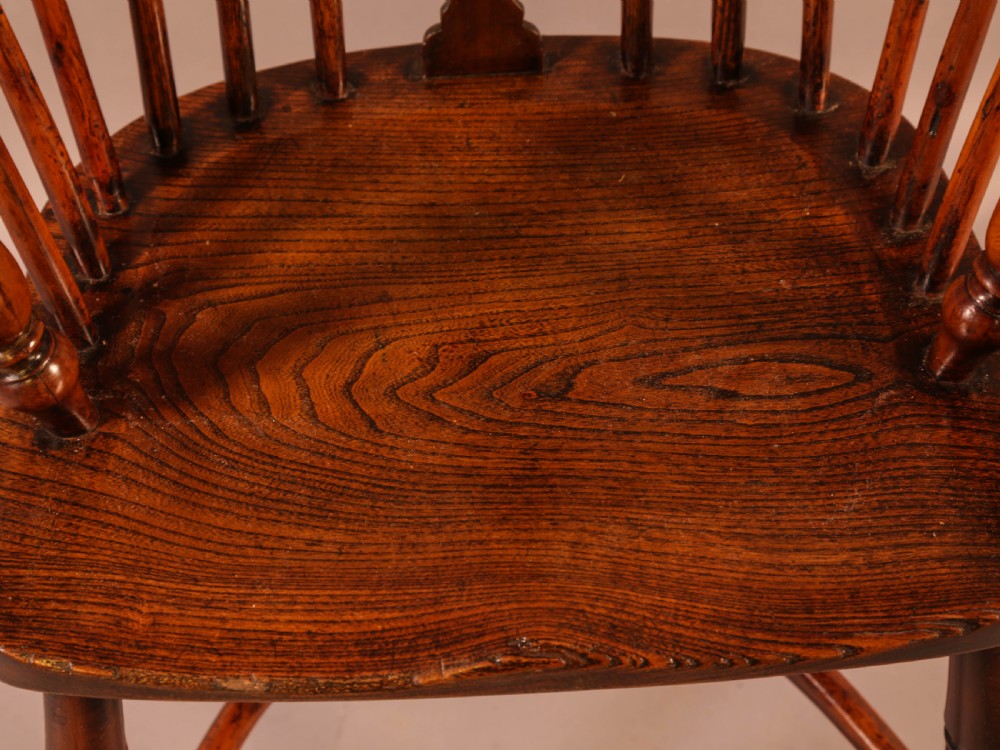 A Yew Wood Windsor Chair Rockley c 1840 View IX