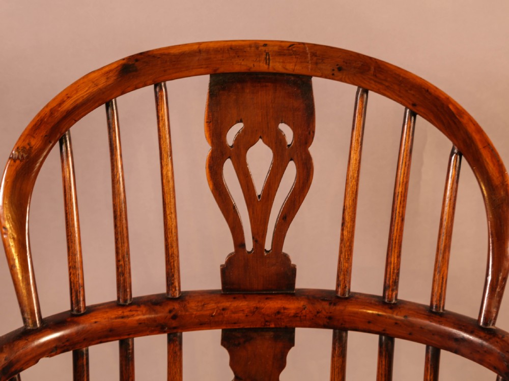 A Yew Wood Windsor Chair Rockley c 1840 View X