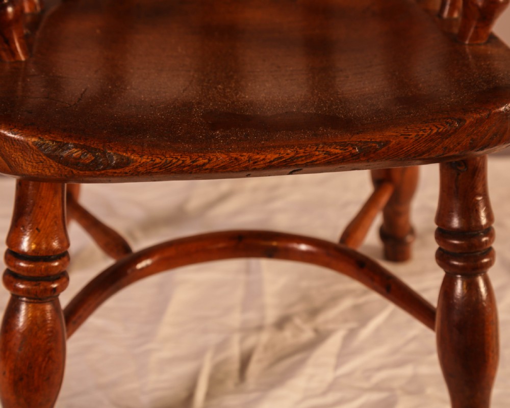 A Rare Childs Yew Wood Windsor Stamped Fred Walker View VI