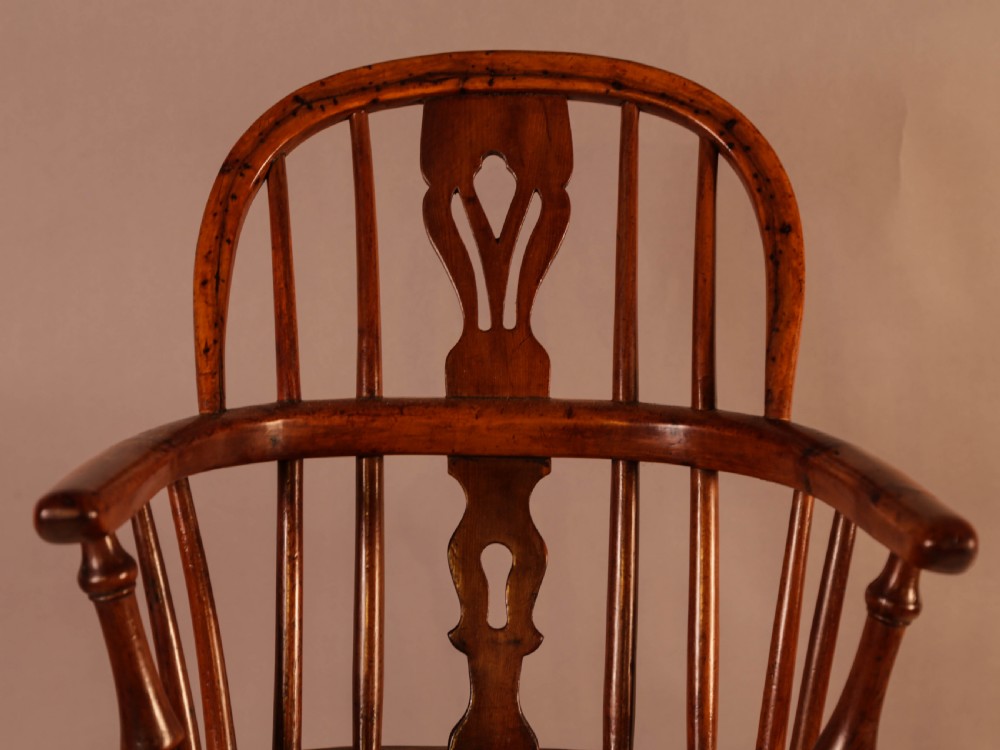 A Rare Childs Yew Wood Windsor Stamped Fred Walker View IX