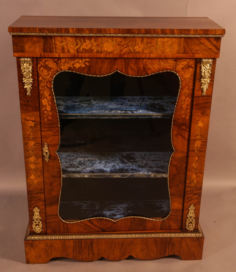 A Victorian Pier Cabinet in Burr Walnut